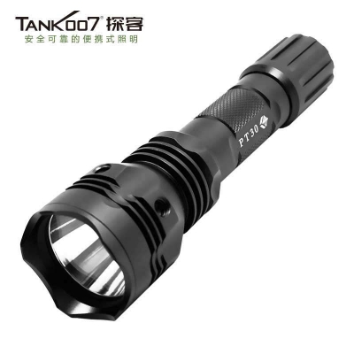 TANK007探客PT30戰(zhàn)術(shù)強(qiáng)光手電筒 夜騎露營防身手電