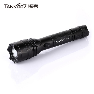 TANK007汽車直充安全 手電筒救生錘進口LED超亮遠射夜騎TC39探客