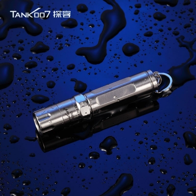 不銹鋼手工打磨迷你7號(hào)電池超亮進(jìn)口led小手電筒ES12 tank007