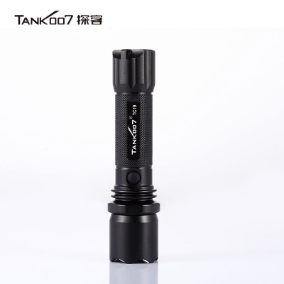 TANK007探客TC19標準巡邏安防手電正品超亮遠射直充手電筒